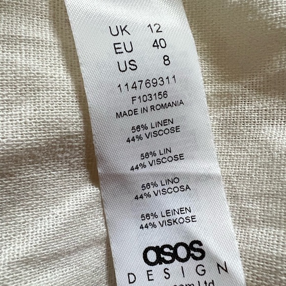 New ASOS LONG SLEEVE SUMMER DRESS SZ. 8 - Picture 6 of 6